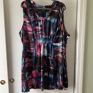 Lane Bryant Printed Sleeveless Tunic Top 28